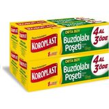 Koroplast 4'lü x 4 Orta Buzdolabı Poşeti 24*38 cm Yüksek Kalite ve Pratik Kullanım
