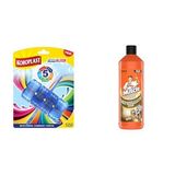 Koroplast 5 Etkili WC Blok 2'li Katı Tuvalet Bloğu Beyaz Sabun Kokulu + Mr Muscle Yağları ve Kirleri Eriten Lavabo Açıcı Granül (2 x 50 g)