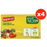 Koroplast 6 Kat Taze Tutan Buzdolabı Poşeti 5Li X 4 Paket