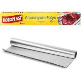 Koroplast Alüminyum Folyo 15 mt, BPA İçermez, Dayanıklı Yapışmaz Folyo 30 cm x 15 mt, Tavuk, Izgara, Et, Yemek, Gıda Artıklarını Saklamak için İdeal, Mutfakta Çok Yönlü Kullanım, Yüzey Korumaya Uygun