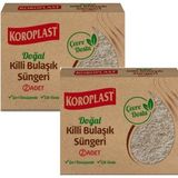 Koroplast Bulaşık Süngeri Doğal Killi 2 x 2'li - 2 Li 2 Paket