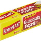 Koroplast Büyük Boy Buzdolabı Poşeti 20'li Set, BPA İçermez, Sızdırmaz Mutfak Buzdolabı Poşeti Büyük Boy 30x45cm, Meyve Sebze Yemek Gıda Saklama Torbası, Tekrar Kullanılabilir Mutfak Saklama Torbası