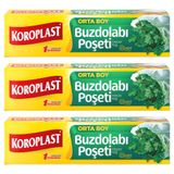 Koroplast Buzdolabı Poşeti Orta Boy 24 x 38 cm 20'li Paket - 3 Al 2 Öde