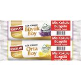 Koroplast Büzgülü Orta Boy Limonlu & Büyük Boy Lavanta Çöp Torbası
