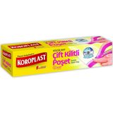 Koroplast Çift Kilitli Poşet Küçük Boy 20X25 cm 12 Adet