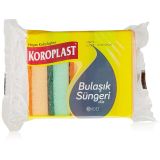 Koroplast Çift Taraflı Düz Bulaşık Süngeri 5', Çizik & Bırakmaz, Yağ Leke Giderici Temizlik Süngeri, Tava, Tencere, Tabak, Bardak, Çatal, Bıçak, Ocak, Tezgah, & Seramik Yüzeyler