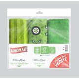 Koroplast Çok Amaçlı Mikrofiber Temizlik Bezi 3'lü Ekonomik Paket, Yağ & Kir Sökücü, İz Bırakmaz, Ekstra Emici, Hızlı Kuruyan Mikrofiber Temizlik Bezi, Mutfak, Banyo, Ofis, Kafe, Otel, Mağaza, Araba