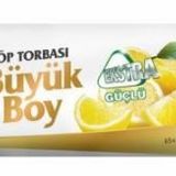 KOROPLAST ÇÖP TORBASI BÜYÜK 65x70 BÜZGÜLÜ EKSTRA GÜÇLÜ LİMON KOKULU 10 LU ST01600155
