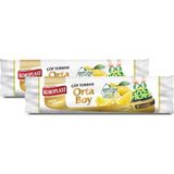 Koroplast Çöp Torbası Ekstra Dayanıklı Limon Büzgülü Orta Boy 15'li x 2 - 55 x 60 cm