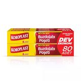 Koroplast Dev Ekonomi Buzdolabı Poşeti (3+1) Büyük 80'Li (5'Li Paket)