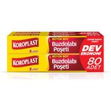 Koroplast Dev Ekonomi Buzdolabı Poşeti (3+1) Büyük 80'Li (6'Li Paket)