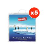 Koroplast Dondurulmuş Gıda Torbası, 50x52 cm, 5 Adet, Mavi
