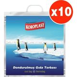Koroplast Dondurulmuş Gıda Torbası X 10 Adet (50*52 Cm)
