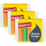 Koroplast Düz Bulaşık Süngeri 5 Li x 3 Adet