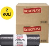 Koroplast Eko Endüstriyel Çöp Poşeti Büyük Boy 65 x 80 cm 10 Adet - Siyah x 100 Adet