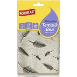 Koroplast Ekstra Emici Mikrofiber Temizlik Bezi - Gri - Tekli