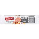 Koroplast Ekstra Güçlü Koku Hapseden Orkide Kokulu, Büzgülü Büyük Boy Çöp Torbası 10'lu