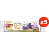 Koroplast Ekstra Güçlü Lavanta Büzgülü Büyük Boy 10LU Çöp Torbası x 5 Paket (65*70 cm)