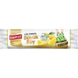 Koroplast Ekstra Güçlü Limon Büzgülü 65X70 cm Büyük Boy Çöp Torbası 10 Adet (5'li Paket) - 65 x 70 cm