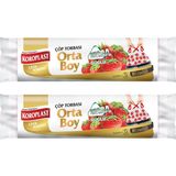 Koroplast Ekstra Güçlü Orta Boy Çilek Kokulu Büzgülü Çöp Torbası 55X60CM - 15'li x 2 Adet Avantajlı