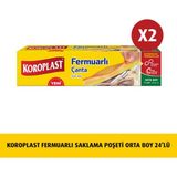 Koroplast Fermuarlı Saklama Poşeti Orta Boy 12'li x 2 Ad