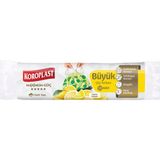Koroplast Güçlü Büzgülü Çöp Torbası Limon Kokulu Büyük 10'Lu (7'Li Paket)