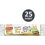Koroplast Koku Hapsetme Yasemin Büzgülü Orta Boy Çöp Torbası 15 Adet x 25 Paket