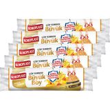 Koroplast Koku Hapsetmeli Büyük Boy Vanilya Kokulu Büzgülü Çöp Torbası 65X70CM - 10'lu x 5 Adet Avantajlı