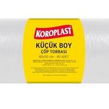 Koroplast Küçük Boy Çöp Poşeti 40x50 cm 40 Adet, Sızdırmaz ve Yırtılmaz, Ekonomik Çöp Torbası, Geri Dönüştürülebilir Atık Torbası, Doğa Dostu, Sürdürülebilir Dayanıklı Çöp Poşeti