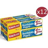 Koroplast Küçük Buzdolabı Poşeti 4 Al 3 Öde 160'LI x 12 Paket - Beyaz