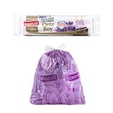 Koroplast Lavanta Kokulu Orta Boy Büzgülü Çöp Poşeti 15'li 55x60 cm, Kolay Bağlanır Kokulu Büzgülü Orta Boy Çöp Torbası, Sızdırmaz, Yırtılmaz, Geri Dönüştürülebilir Atık Torba, Ekstra Güçlü Çöp Poşeti