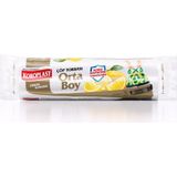 Koroplast Limon Kokulu Orta Boy Büzgülü Çöp Poşeti 15'li 55x60 cm, Kolay Bağlanır Büzgülü Orta Çöp Torbası, Sızdırmaz Yırtılmaz, Dayanıklı Çöp Poşeti