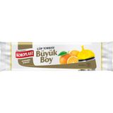 Koroplast Mandarin Kokulu Büyük Boy Çöp Poşeti 10'lu 65x80 cm, Sızdırmaz Yırtılmaz Atık Torbası, Ekonomik Büyük Boy Çöp Torbası, Dayanıklı Çöp Poşeti - 60 x 70 cm