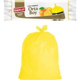 Koroplast Mandarin Kokulu Orta Boy Çöp Poşeti 15'li 55X60 Cm, Sızdırmaz ve Yırtılmaz, Kötü