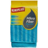 Koroplast Mikrofiber Banyo Bez 2'li Set, Çift Taraflı Ekstra Hızlı Kuruyan Mikrofiber Temizlik Bezi Seti 30x30 cm, Kir Sökücü Tasarım, Yüksek Emiş Gücü, Tüy Çizik Bırakmayan Banyo Temizlik Bezi Seti