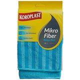 Koroplast Mikrofiber Banyo Bezi 2'li Set, Çift Taraflı Ekstra Hızlı Kuruyan Mikrofiber Temizlik Bezi Seti 30x30 cm, Kir Sökücü Tasarım, Yüksek Emiş Gücü, Tüy Çizik Bırakmayan Banyo Temizlik Bezi Seti