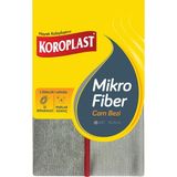 Koroplast Mikrofiber Cam Bezi Tekli, Çift Taraflı Mikrofiber Temizlik Bezi 35x35 cm, Toz Tüy Çizik Bırakmaz, Laptop, TV, Telefon, Cam, Araç Temizliği - Gri