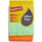Koroplast Mikrofiber Çok Amaçlı 2'li Bez, İz & Hav Bırakmaz, Ekstra Emici, Hızlı Kuruyan Temizlik Bezi, Mutfak, Banyo, Cam, Masa, Raf, Mobilya, Pencere, Tezgah, Araç ve Ev Kullanımı için İdeal