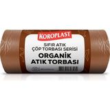 Koroplast Organik Atıklar Çöp Torbası 10'lu 80×110 Cm, Yırtlımaz&sızdırmaz, Geniş Kapasite, Çift Katlı, Geri Dönüştürülebilir Çöp Poşeti, Mutfak, Bahçe, Restoran, Okul, Yurt, Piknik Alanı, Kamp Alanı - Ahşap - Bej