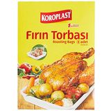 Koroplast Pratik Fırın Torbası 8'li 25x38 Cm, Yağsız & Lezzetli Pişirme, Sağlıklı, BPA İçermez Fırın Torbası, Mutfak, Fırın, Restoran, Otel, Kantin, Yemekhane, Kamp, Tavuk, Et, Balık, Sebze, Patates