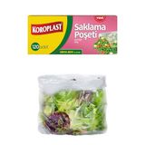 Koroplast Saklama Poşeti 120'li 24X38 Cm, Sızdırmaz & Dayanıklı, Hava Geçirmez, Geri Dönüştürülebilir Saklama Torbası, Mutfak, Dondurucu, Buzdolabı, Sos Ve Sıvı Yiyecekler, Seyahat, Piknik, Okul, Ofis
