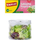 Koroplast Saklama Poşeti 120'li 24X38 Cm, Sızdırmaz & Dayanıklı, Hava Geçirmez, Geri Dönüştürülebilir Saklama Torbası, Mutfak, Dondurucu, Buzdolabı, Sos Ve Sıvı Yiyecekler, Seyahat, Piknik, Okul, Ofis