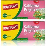 Koroplast Saklama Poşeti Orta Boy 24 x 38 cm 120'li x 2 Paket - 24 X 38 Cm 120 Li x 2 Paket
