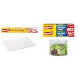 Koroplast Seti | Hazır Kesilmiş Pişirme Kağıdı 16 adet 42x37 cm, x1 + Küçük Boy Buzdolabı Poşeti Dev Ekonomi 160’lı, x1