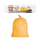 Koroplast Vanilya Kokulu Büzgülü Büyük Boy Çöp Torbası 10'lu 65x70 cm, Sızdırmaz & Yırtılmaz, Kolay Bağlanabilir, Geri Dönüştürülebilir Çöp Poşeti, Ofis, Restoran, Market, Okul, Bahçe, Mağaza, Fabrika