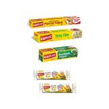 Koroplast x Paket Buzdolabı Poşeti+Streç Film +Pişirme Kağıdı +2li Vanilyalı Çöp Poşeti - Kırmızı
