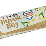 Koroplast Yasemin Kokulu Büyük Boy Büzgülü Çöp Poşeti 10'lu 65x70 cm, Kolay Bağlanır Kokulu Büzgülü Büyük Boy Çöp Torbası, Sızdırmaz, Yırtılmaz, Geri Dönüştürülebilir Atık Torbası, Güçlü Çöp Poşeti