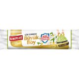Koroplast Yasemin Kokulu Büyük Boy Büzgülü Çöp Poşeti 10lu 65x70cm, Kolay Bağlanır Büzgülü Büyük Çöp Torbası, Sızdırmaz Yırtılmaz Dayanıklı Çöp Poşeti - 65 x 70 cm
