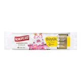 KOROSPLAST Lotus Çiceği Kokulu Büzgülü Çöp Poşeti, Büyük