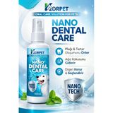KorPet Nano Dental Care Kedi Köpek Ağız Bakım Spreyi 100 ml – Diş Temizliği, Ağız Kokusu Nano Teknoloji